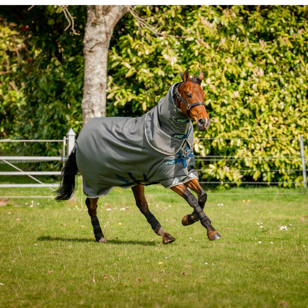 Couverture Horseware Amigo Bravo 12+ V-Front - - COUVERTURES D'EXTÉRIEUR