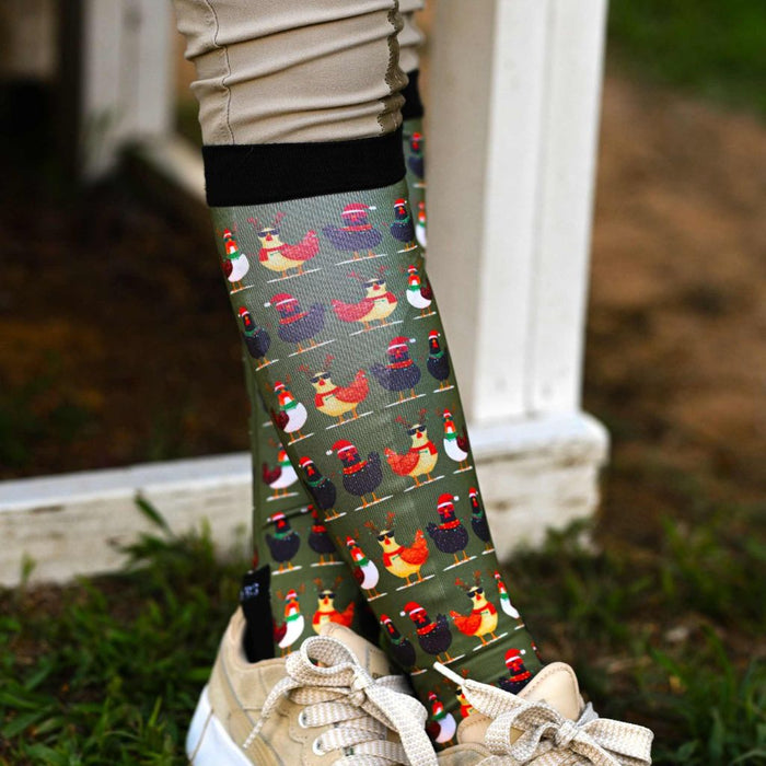 Dreamers & Schemers Boot Socks Fall 2025 Cluck-Mas