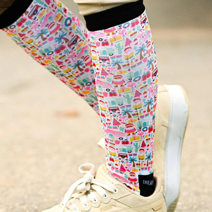 Dreamers & Schemers Boot Socks Fall 2025 Deck the Palms