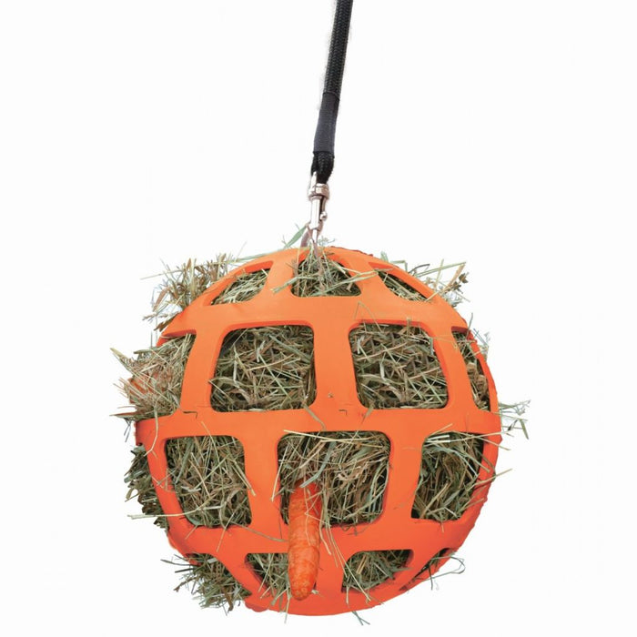 Slow Hay Feeder Fun & Flex Ball Orange