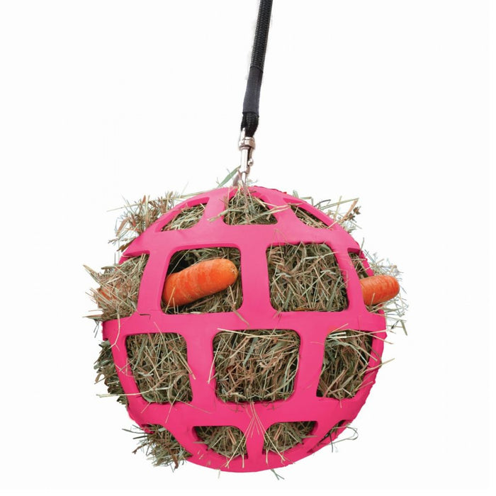 Slow Hay Feeder Fun & Flex Ball Pink