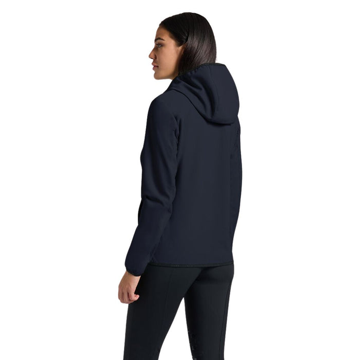 RG Bonded Jaquard Jersey Hooded Softshell Navy Back