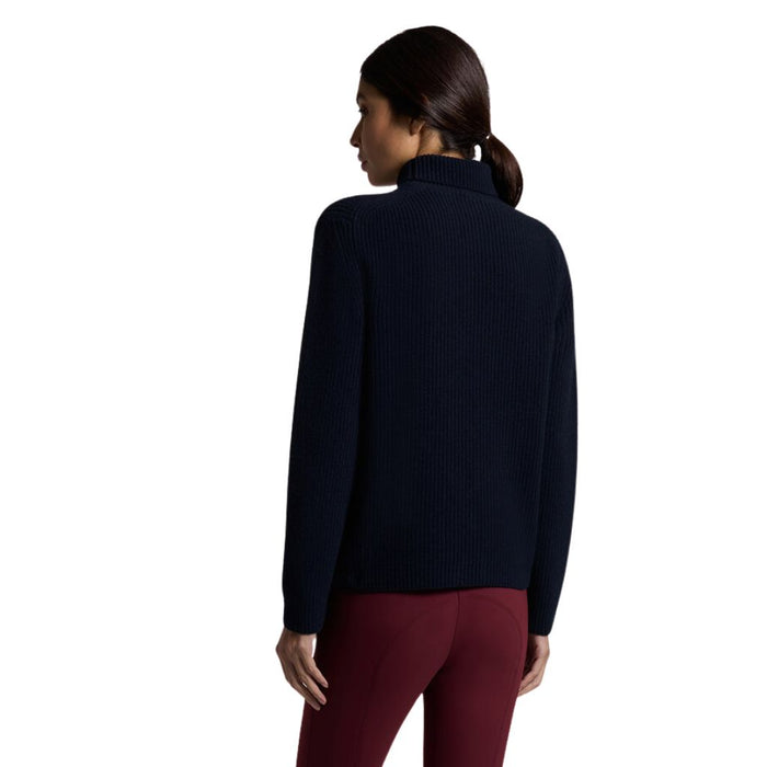 Cavalleria Toscana Pure Wool Turtleneck Sweater Navy Back