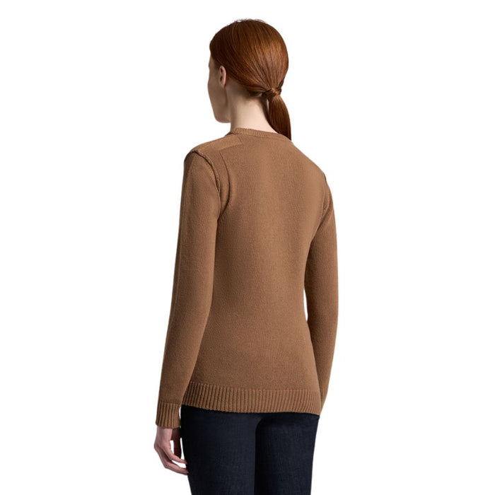Cavalleria Toscana Pure Wool Turtleneck Sweater Camel Back