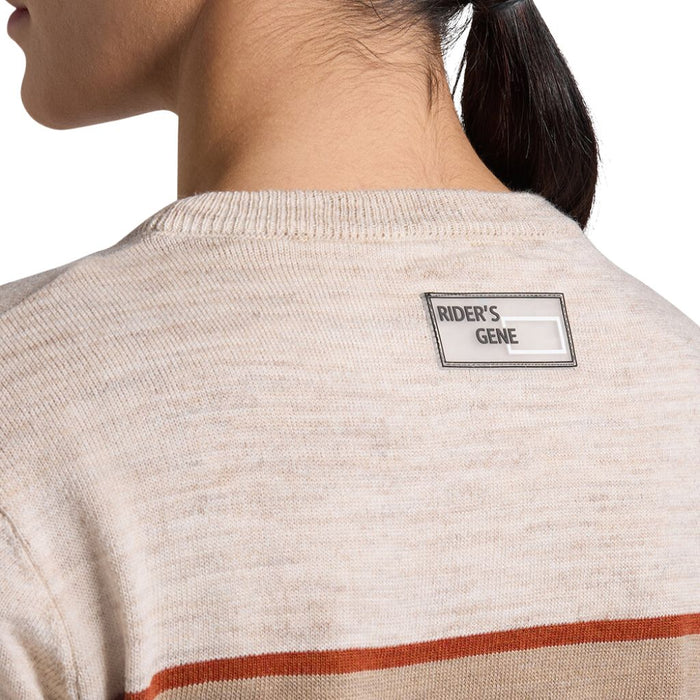 RG Wool Blend Crew Neck Sweater Sandshell  Logo