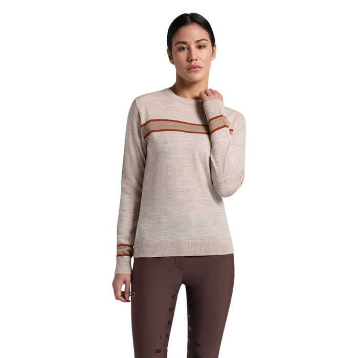 RG Wool Blend Crew Neck Sweater Sandshell Front