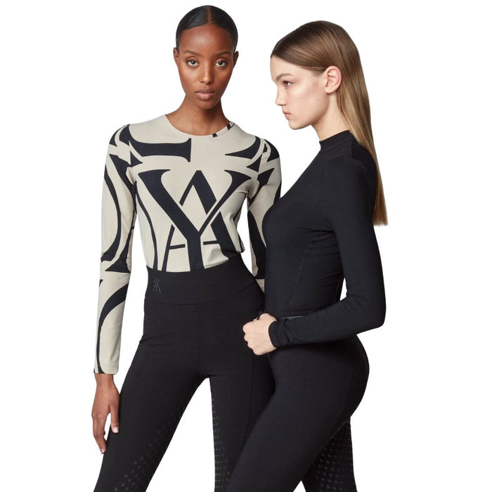 Yagya Monogram Long Sleeve Shirt Tan Black