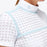Cavalleria Toscana Jacquard Jersey Side Zip Short Sleeve Competition Polo Powder Blue