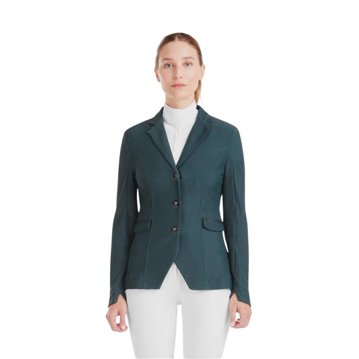 Horse Pilot Ladies Aeromesh Jacket - Dark Green Front