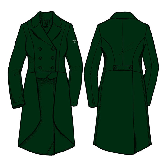 For Horses Alice Tailcoat with Contrast Points Deep Green