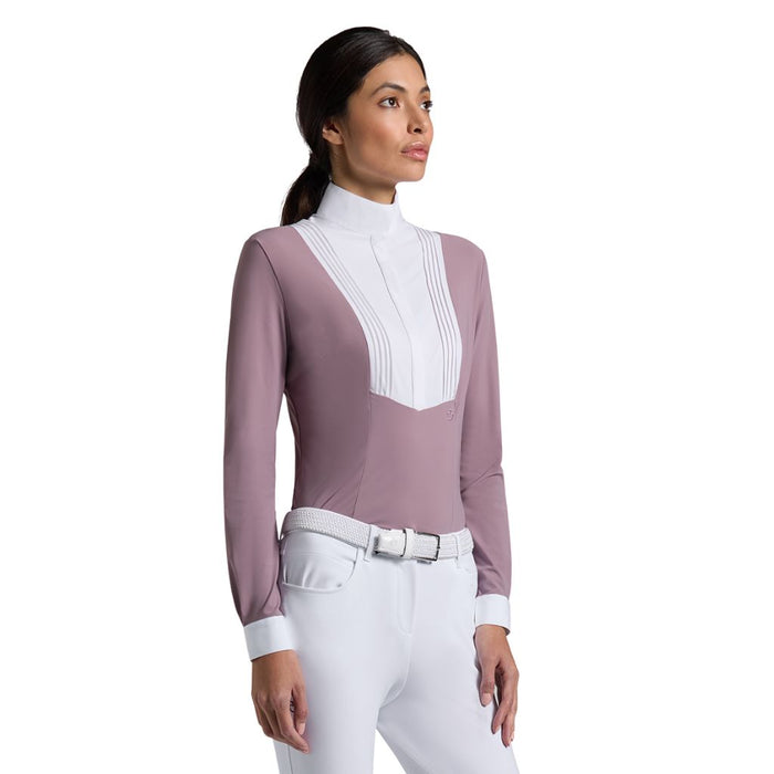 Cavalleria Toscana American Long Sleeve Competition Shirt - Grape Shake Front