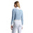 Cavalleria Toscana Perforated Long Sleeve Competition Shirt With Bib - Blue Fog