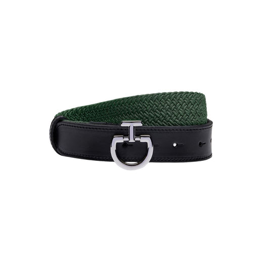 Cavalleria Toscana Women's Elastic Belt With CT Clasp - Jungle Green