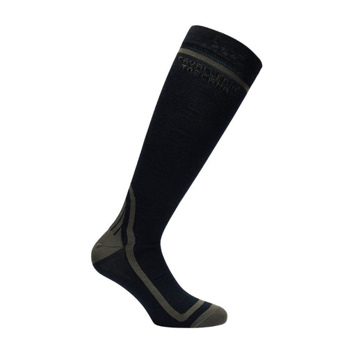 Cavalleria Toscana Wool Socks Black Grey