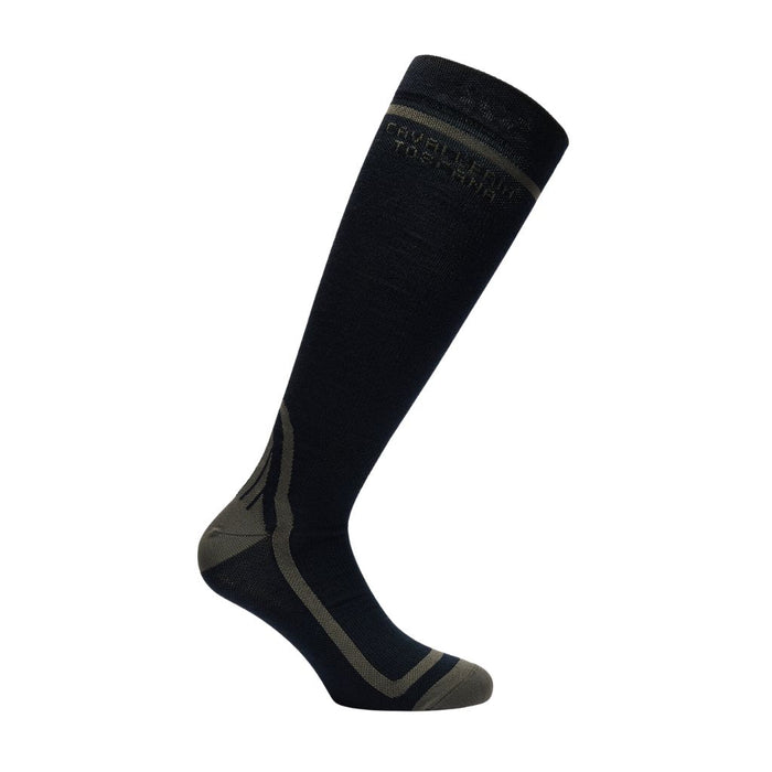Cavalleria Toscana Wool Socks Black Grey
