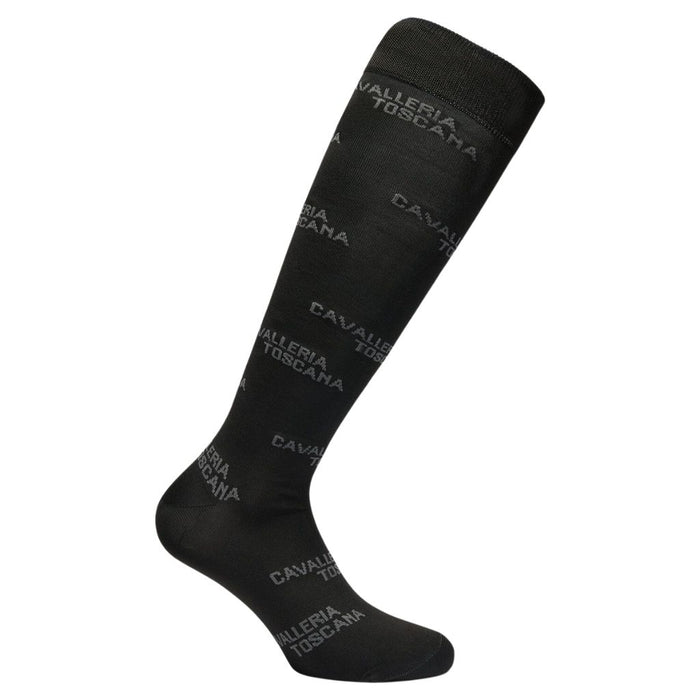 Cavalleria Toscana Jacquard Logo Sock