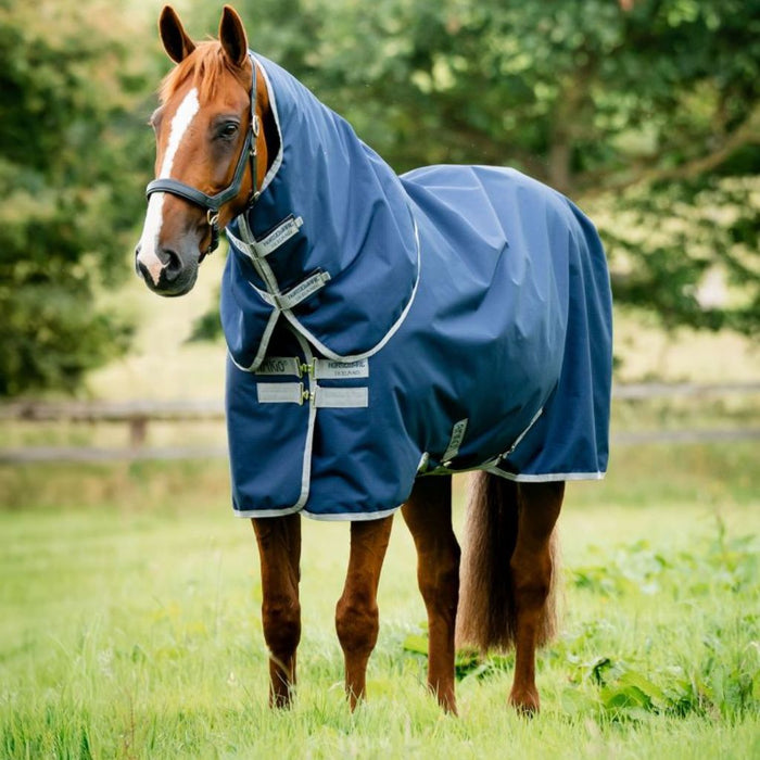 Amigo Ripstop 900D Plus Turnout 0g by Horseware Ireland Navy Titanium Grey