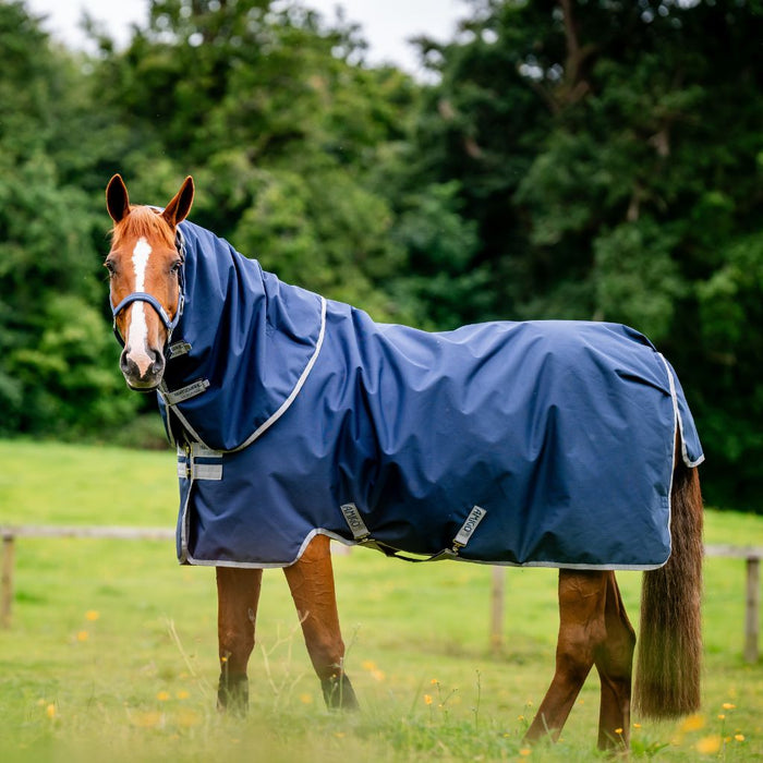 Amigo Ripstop 900D Plus Turnout 200g by Horseware Ireland Navy Titanium
