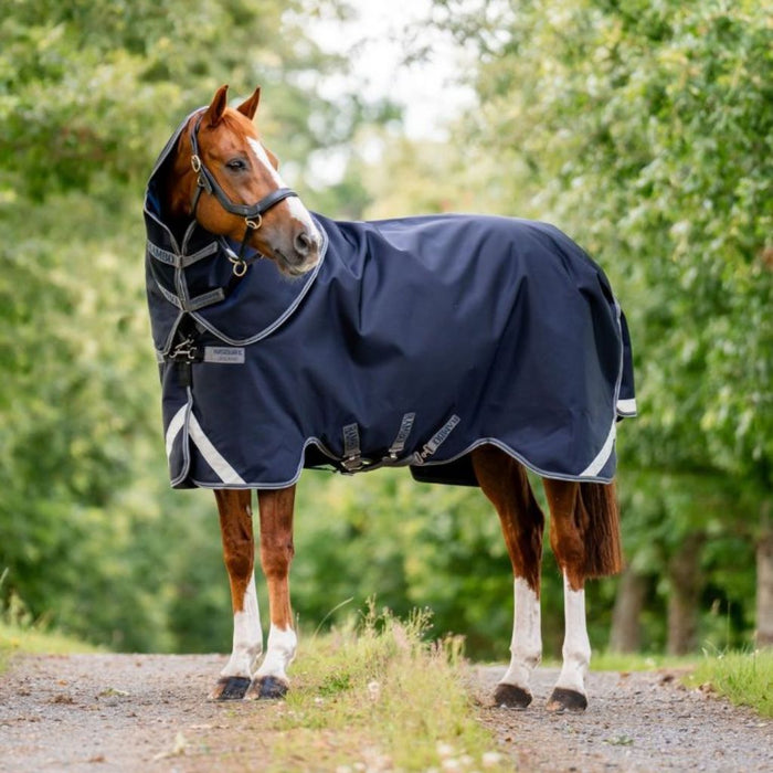 Rambo Supreme 1680D Plus Turnout 0g by Horseware Ireland Navy Grey Silver