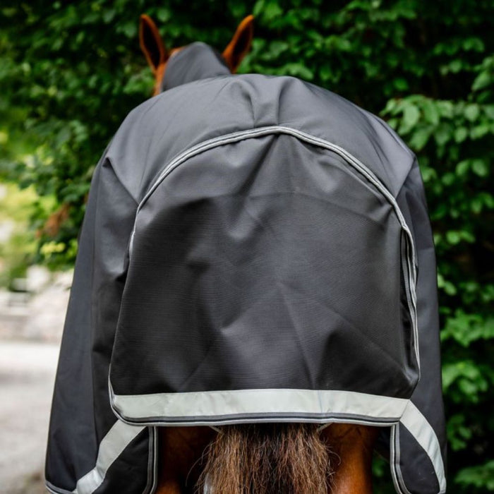 Rambo Supreme 1680D Plus Turnout 0g by Horseware Ireland Black Grey Silver