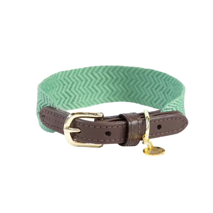 KHW DOG COLLAR JACQUARD Olive Green