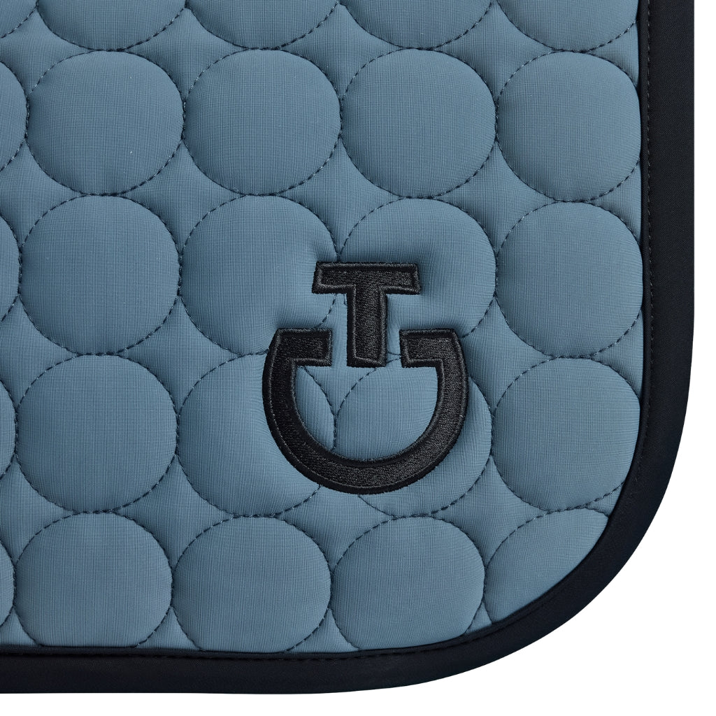 Cavalleria Toscana - Tapis de selle Double Orbit Wave Quilted Marine