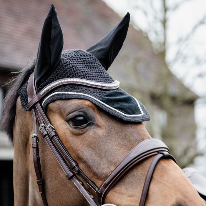 Kentucky Horsewear Wellington Basic Velvet Fly Veil Black