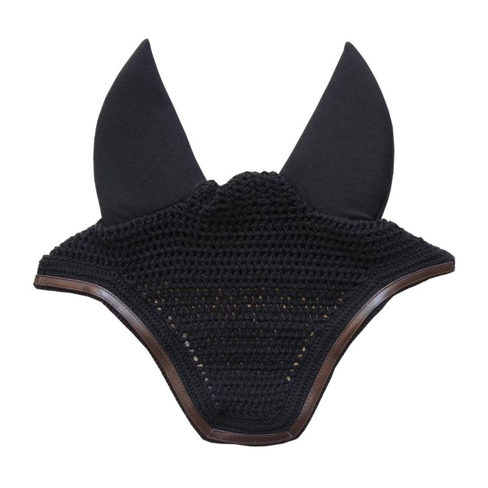 Kentucky Horsewear Fly Veil Wellington Leather Soundless Black