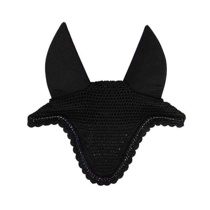 Kentucky Horsewear Fly Veil Long Stone Pearl Soundless Black