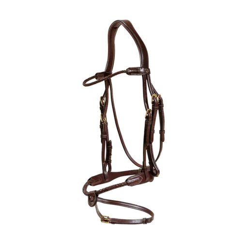Dyon D Collection Braided Noseband Bridle with Removeable Flash