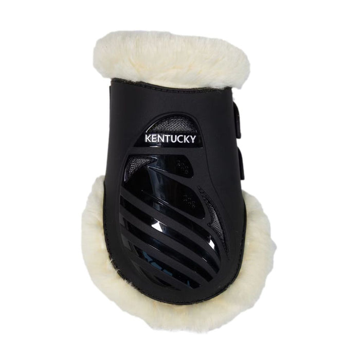 Kentucky Horsewear Vegan Sheepskin Fetlock Elastic Black