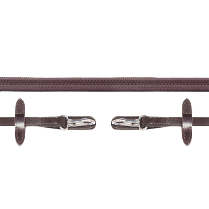 Schockemohle Neo Rubber Reins With Clips Brown