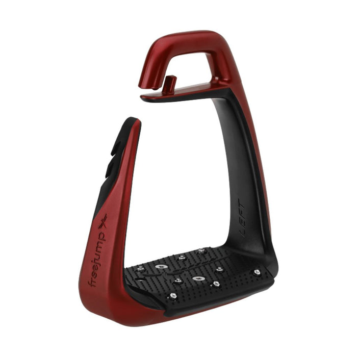 FreeJump Soft'Up Classic+ Stirrups Black Pearl red