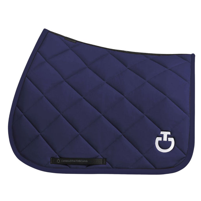Cavalleria Toscana Diamond Quilted Jersey Jumping Saddle Pad Royal Blue