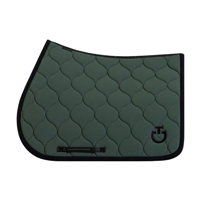 Cavalleria Toscana Circular Quilted Jumping Pad Jungle Green