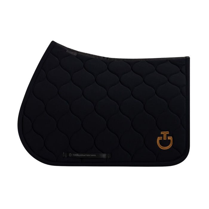 Cavalleria Toscana Circular Quilted Jumping Pad Black Foxtrot
