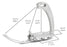 Tech Stirrups Venice Sloped Medium EVO Security Jumping Stirrup