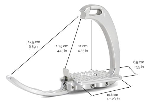 Tech Stirrups Venice Sloped Medium EVO Security Jumping Stirrup