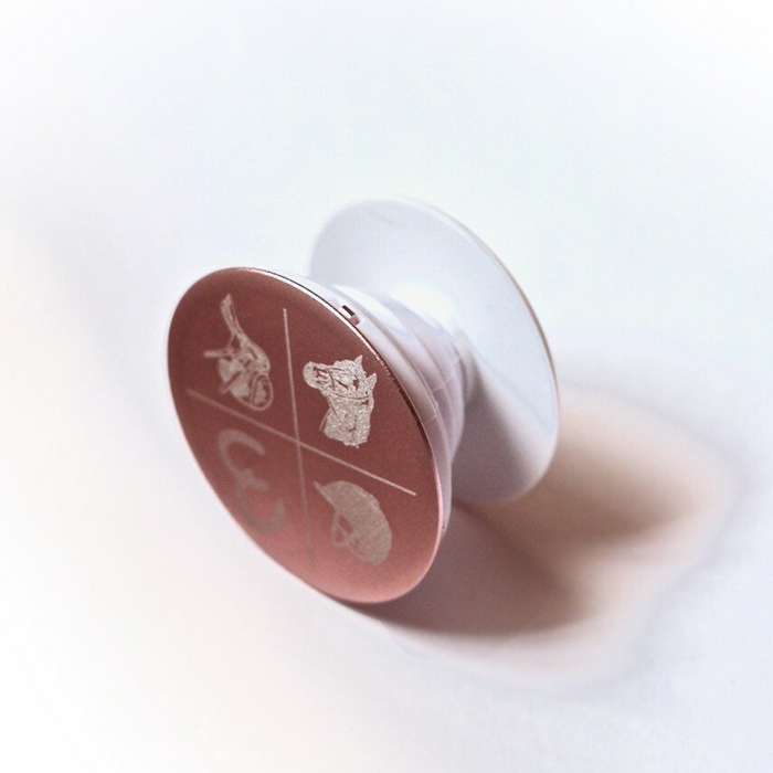Spiced Equestrian Vintage Rider Phone Grip side