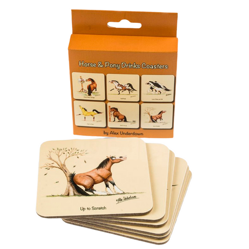 Horse and Pony Drink Coasters by Alex Underdown