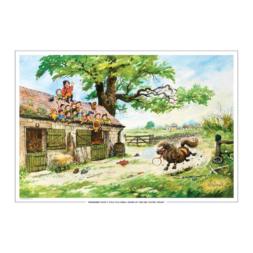 Thelwell "Kids on the Roof" Collectors Print