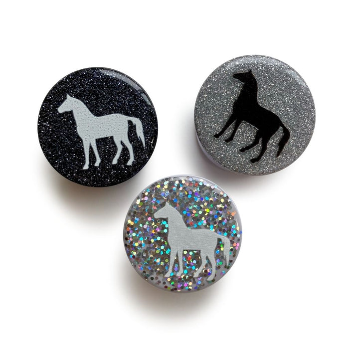 Spiced Equestrian Glitter Horse Phone Grip