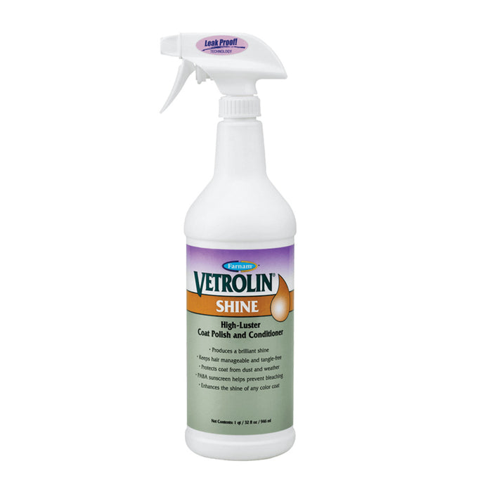 Farnam Vetrolin Shine high-luster coat polish and conditioner 946mL