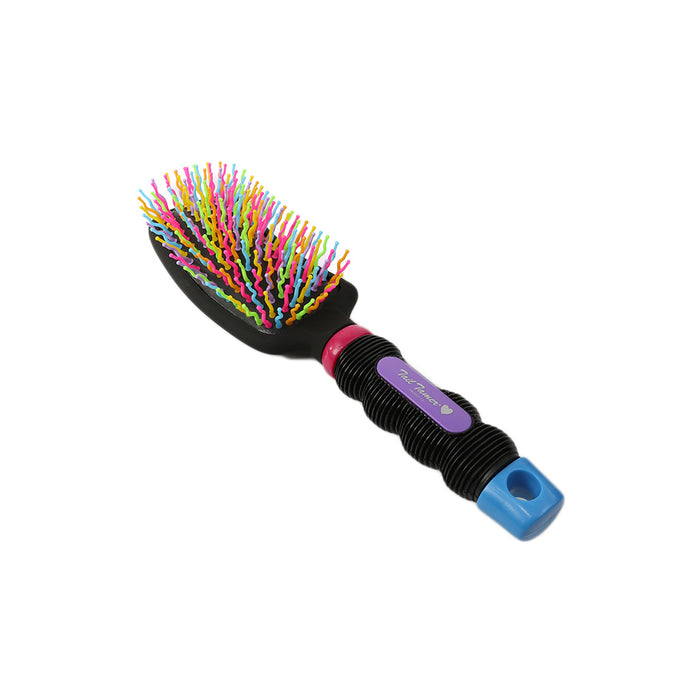 Tail Tamer Curved Handle Rainbow Brush