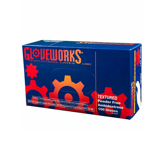 Gloveworks Latex Industrial Gloves Medium - Main Image