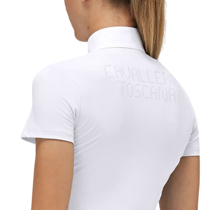 Cavalleria Toscana Cross Stitch Print Jersey Short Sleeve Girls Shirt