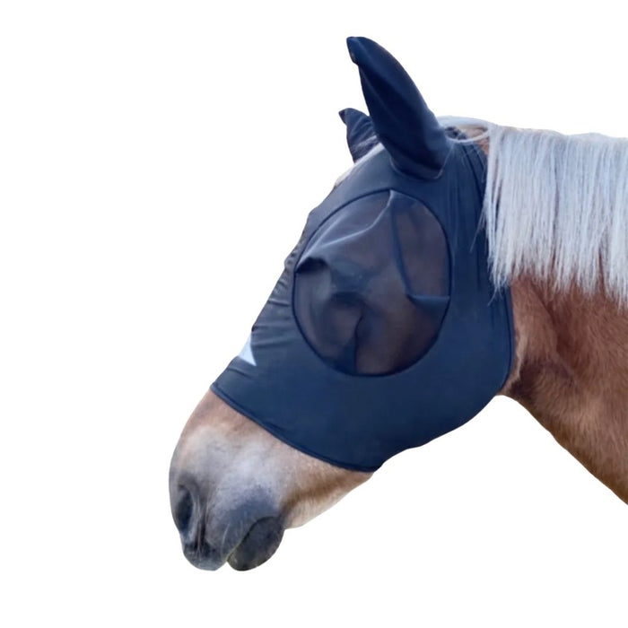 shires stretch lycra fly mask with ears