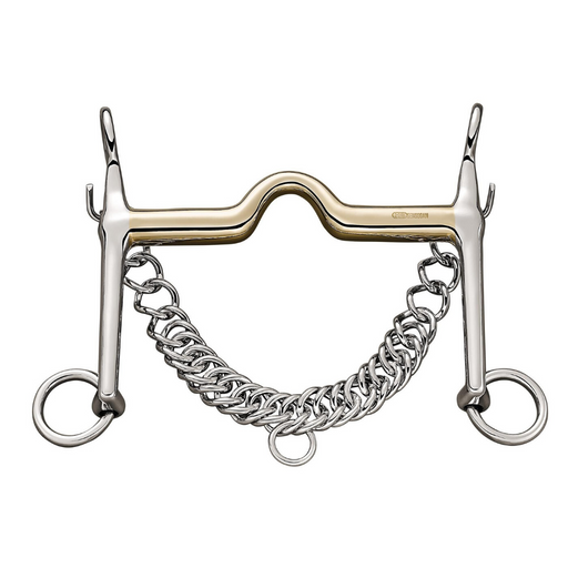 Sprenger Weymouth High Port with Fixed Curb Chain Hooks 16mm