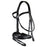 Dyon Working Collection Matte Large Crank Noseband Bridle with Flash black