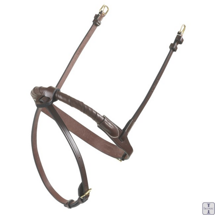 IKONIC Rope Noseband with Leather Flash Short Straps